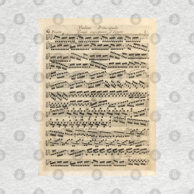 Vivaldi | Summer | Original handwritten score by Antonio Vivaldi | The four Seasons by Musical design